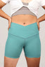 Mint Blue Crosswaist Shorts