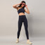 High-Waist Blue Sculpting Pocket Leggings