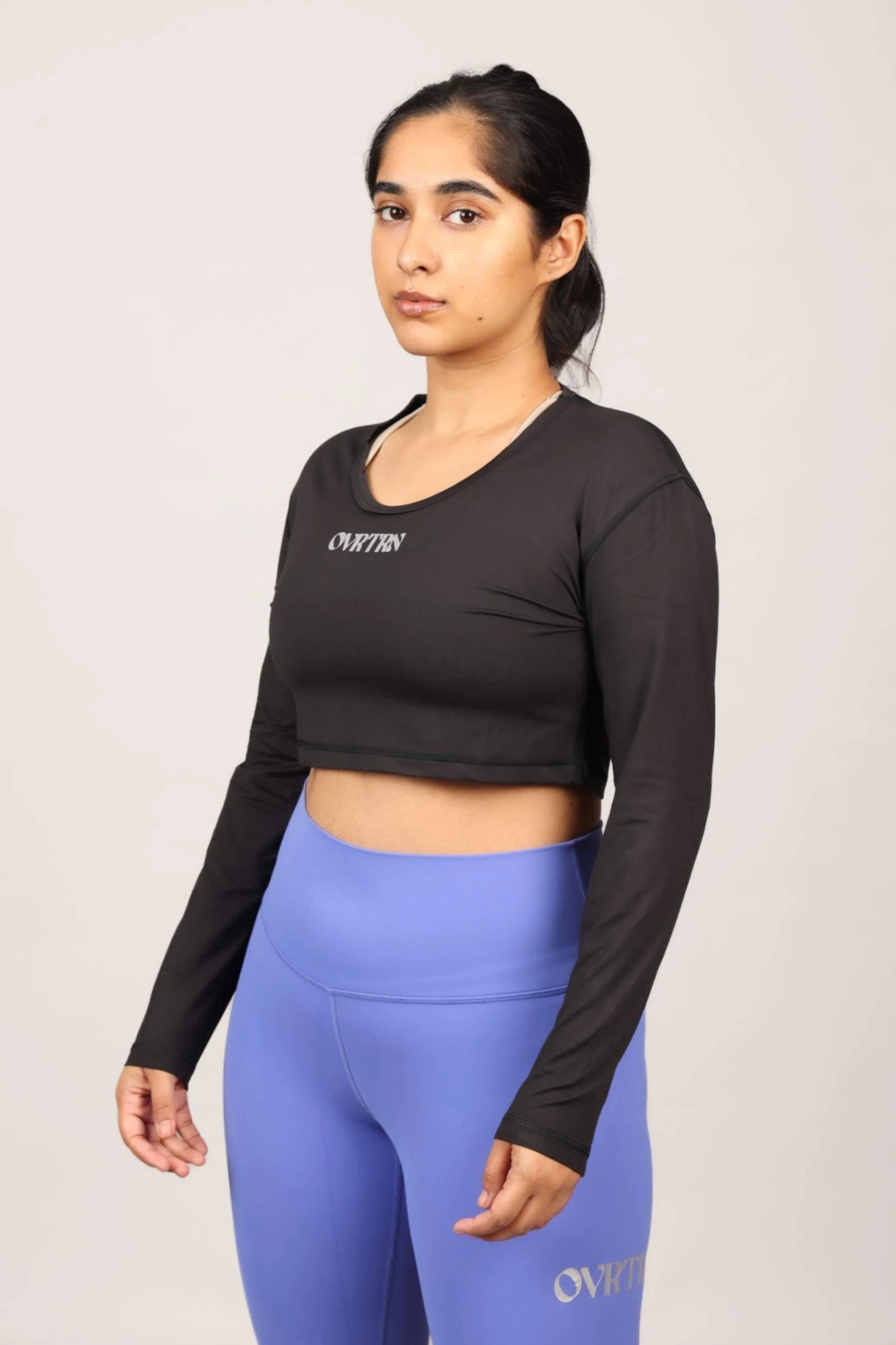 Witching Hour crop top & Sea Storm Blue Leggings